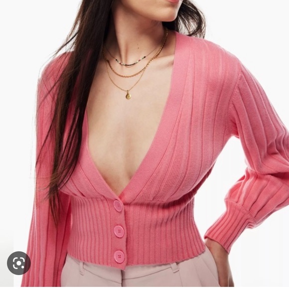 Wilfred plunge front cardigan - Picture 1 of 4